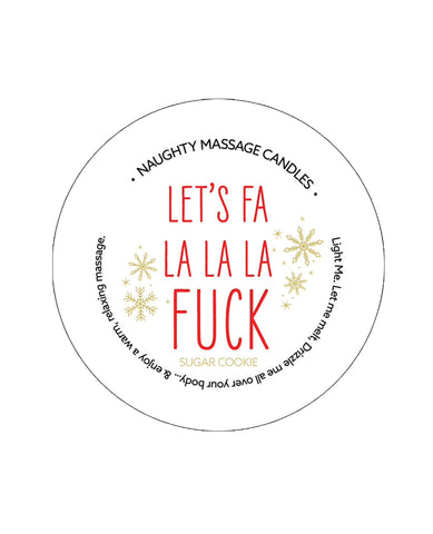 Kama Sutra Mini Massage Holiday Candle - 1.7 oz Let's Fa La La