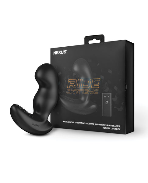 Nexus Ride Extreme Vibrating Prostate & Perineum Massager - Black