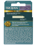 Trojan Ultra Thin Lubricated Condoms - Box of 3