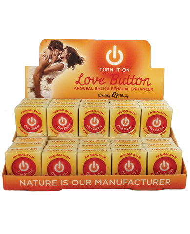 Earthly Body Love Button Arousal Balm for Him & Her - Display of 30