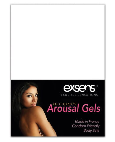 Promo EXSENS of Paris Arousal Gels Tent Card