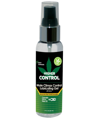 High Control Climax Control Gel for Men w/Hemp Seed Oil - 2 oz