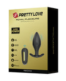 Pretty Love Regina Royal Pleasure Butt Plug - Black/Gold