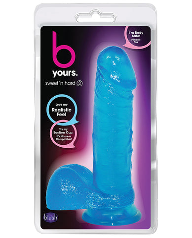Blush B Yours Sweet n Hard 2 w/ Suction Cup - Blue