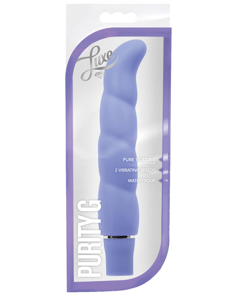 Blush Luxe Purity G Silicone Vibrator - Purple