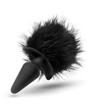 Blush Temptasia Tail Pom Plug - Black