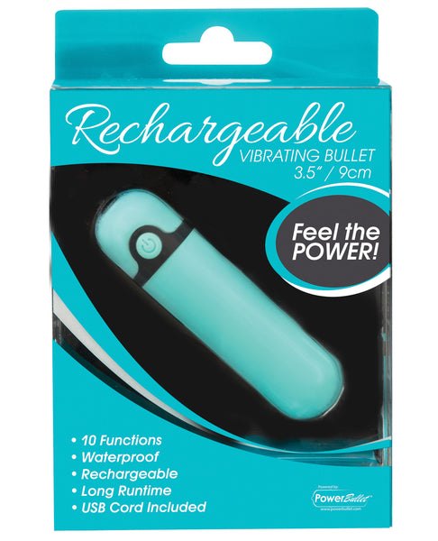 Simple & True Rechargeable Vibrating Bullet - Teal