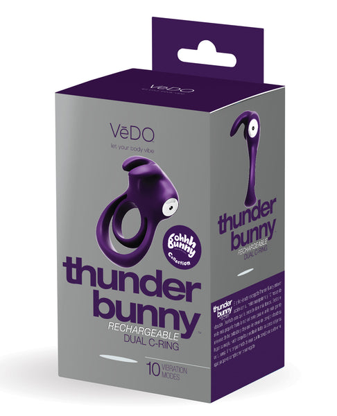 VeDO Thunder Rechargeable Dual Ring - Deep Purple