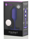 b-Vibe Weighted Snug Plug 2 - 114 g Purple