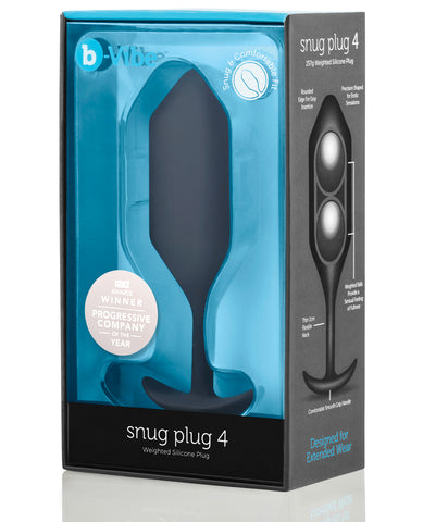 b-Vibe Weighted Snug Plug 4 - 256 g Black