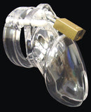 CB-6000 2 1/2" Cock Cage & Lock Set - Clear