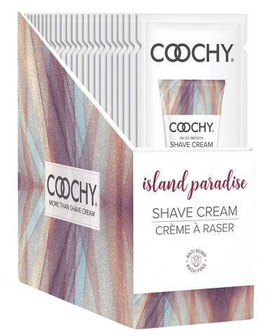 COOCHY Shave Cream Display - 15 ml Island Paradise Display of 24