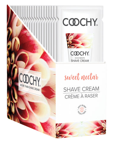 COOCHY Shave Cream Display - 15 ml Sweet Nectar Display of 24