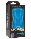 OptiMale Truskyn Silicone Stroker Ribbed - Blue