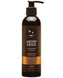 Earthly Body Hemp Seed Massage Lotion - 8 oz Dreamsicle