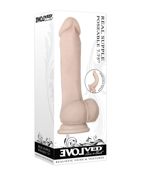 Evolved Real Supple 7.75" Dildo Non Vibrating - Light