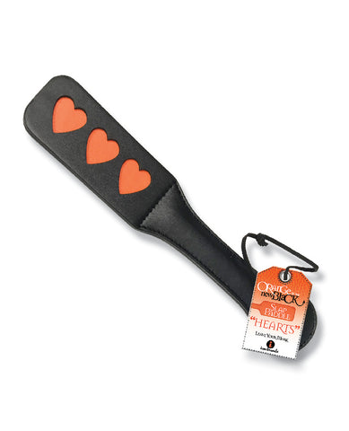 The 9's Orange is the New Black Slap Paddle - Hearts