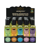 Kama Sutra Aromatics Massage Oil Display - 2 oz Asst. Scents Display of 15