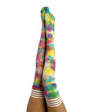Kix'ies Gilly Tie Die Thigh High Bright Color A