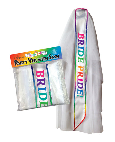 Bride Pride Veil w/Sash