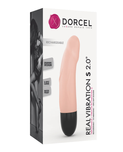 Dorcel Real Vibrations S 6" Rechargeable Vibrator - Flesh
