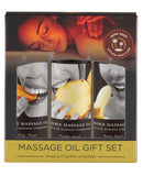 Earthly Body Edible Massage Oil Gift Set - 2 oz Banana, Mango & Pineapple