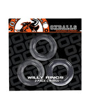 Oxballs Willy Rings - Clear Pack of 3