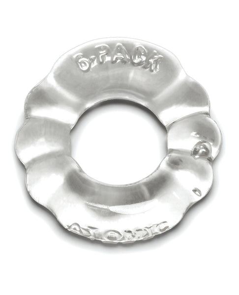 Oxballs Atomic Jock 6-Pack Cockring - Clear