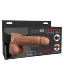 Fetish Fantasy Series 7" Hollow Rechargeable Strap On w/Remote - Tan