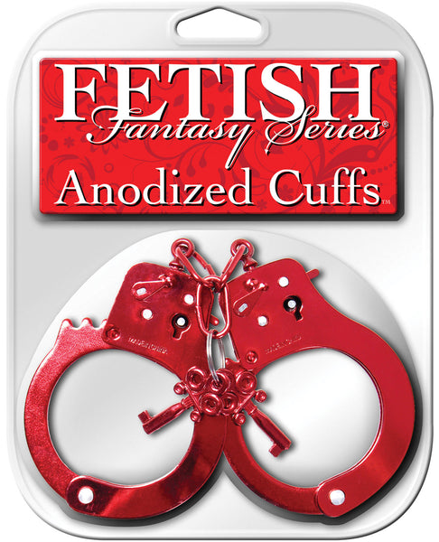 Fetish Fantasy Series Anodized Cuffs - Red