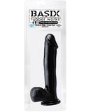 Basix Rubber Works 12" Dong w/Suction Cup - Black