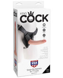 King Cock Strap On Harness w/6" Cock - Flesh