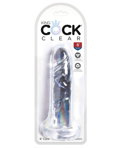 King Cock Clear 6" Cock