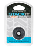 Perfect Fit Stackit Cock Ring - Black