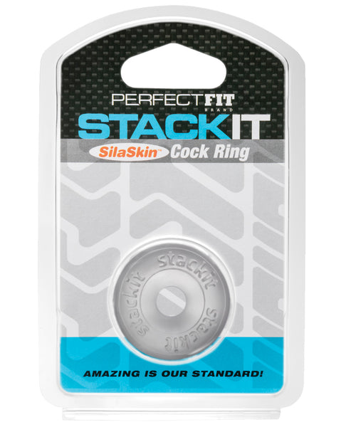 Perfect Fit Stackit Cock Ring - Clear