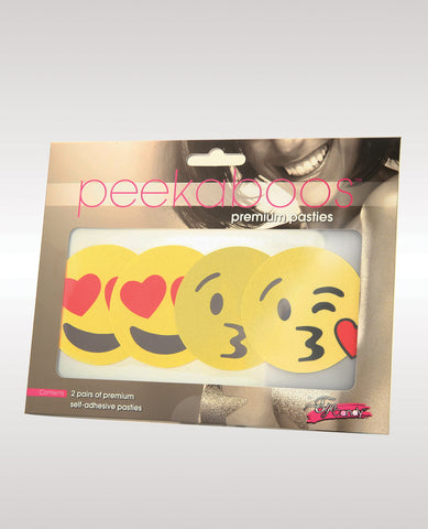 Peekaboos Emoji Hearts Pasties - Pack of 2