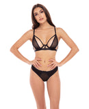 Rene Rofe New in Town Bra & Panty Black S/M