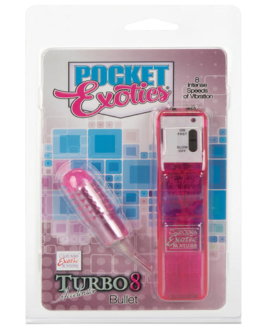 Pocket Exotics Turbo 8 Accelator Single Bullet - Pink