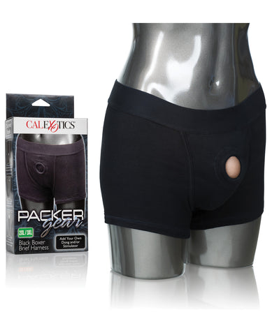 Packer Gear Boxer Brief Harness 2XL/3XL - Black