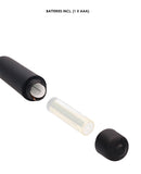 Shots Ouch Extra Long Urethral Sounding Silicone Vibrating Bullet Plug - Black