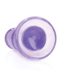 Shots RealRock Crystal Clear 5.5" Curvy Dildo/Butt Plug - Purple