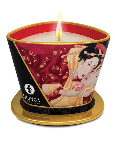 Shunga Massage Candle - 5.7 oz Romance/ Strawberry Wine