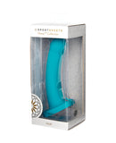 Solid Silicone 7" Dildo Hux - Blue