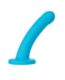 Solid Silicone 7" Dildo Hux - Blue