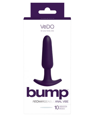 VeDO Bump Rechargeable Anal Vibe - Deep Purple