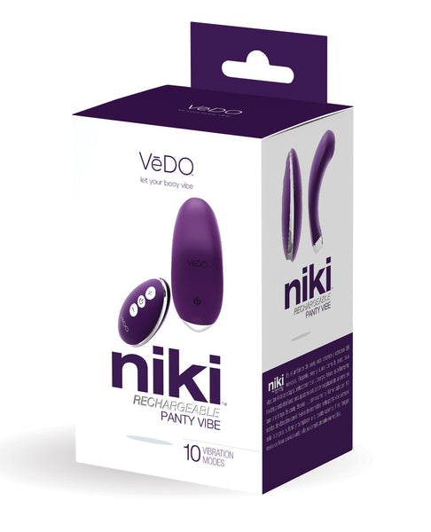 VeDO Niki Rechargeable Panty Vibe - Deep Purple