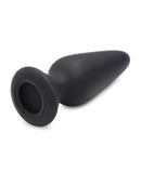Tailz Snap On Interchangeable Silicone Anal Plug - Black Small